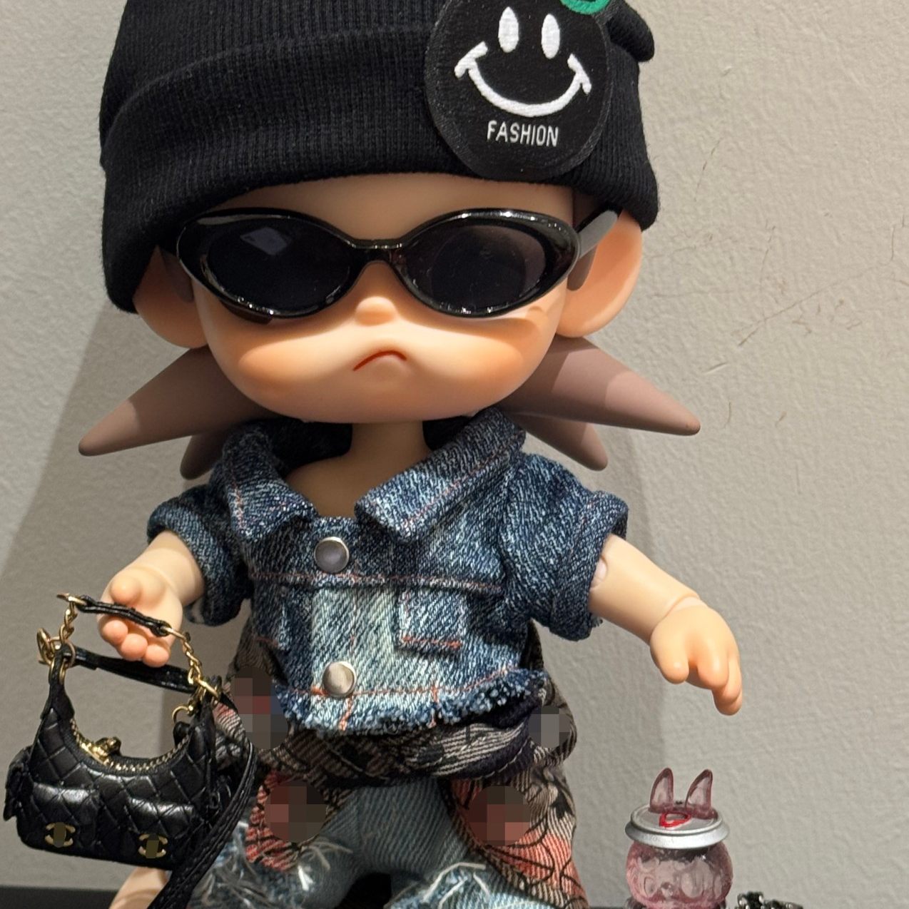 Zsiga噶子姐向往之处针织帽冷帽娃衣molly可动BJD1/8ob22小布衣服