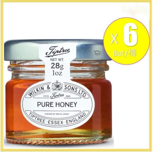 英国Tiptree纯蜂蜜x6樽28g