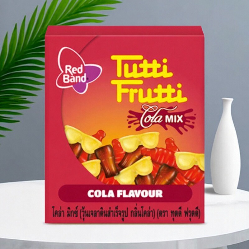 网红荷兰进口Red Band Tutti Frutti可乐糖15g水果果汁糖果无色素