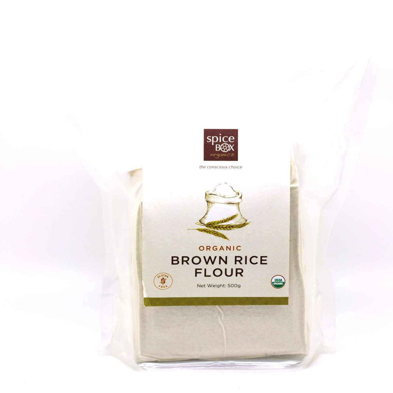 进口SpiceBox Organics有机糙米面粉500克有机无添加有机粉高蛋白