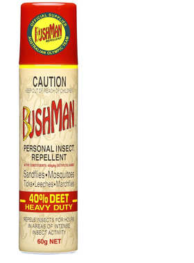 特价促销BUSHMAN - 博士文驱蚊气雾驱蚊液 60克 40%避蚊胺