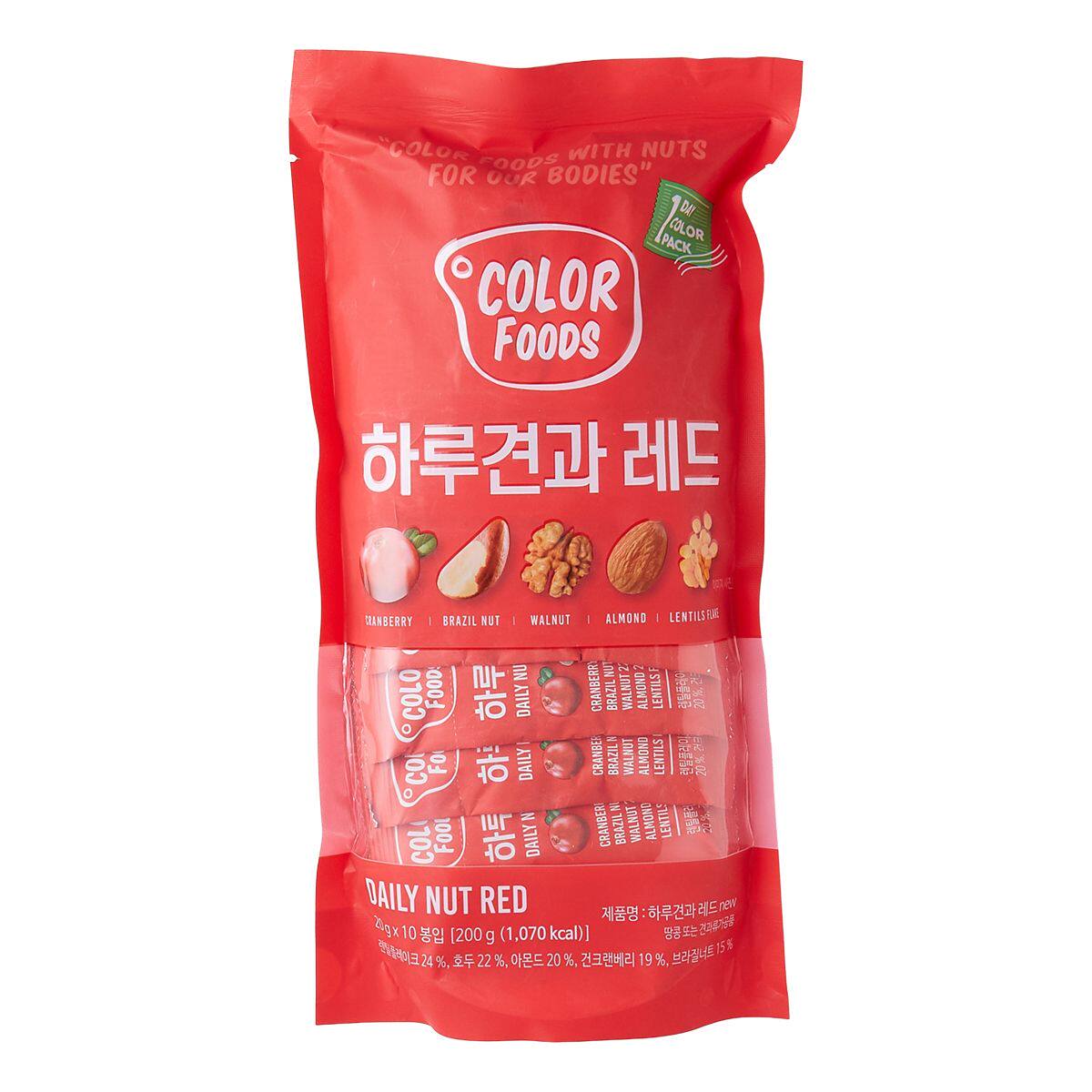 Sunnuts 日常坚果杂锦包红色20gx10包每日坚果袋装休闲食品坚果包