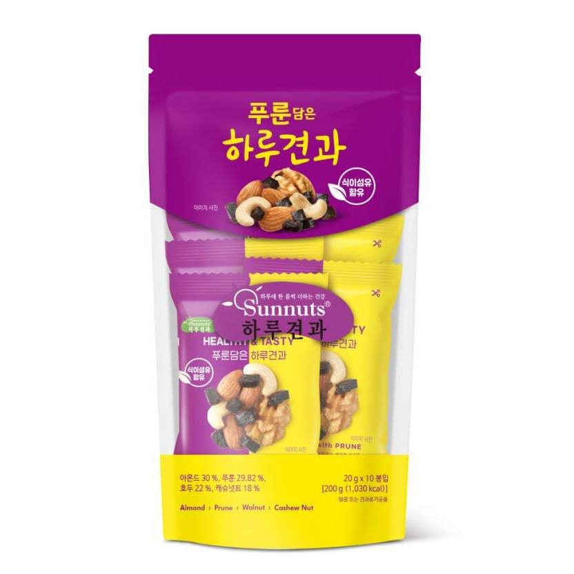 Sunnuts 日常坚果西梅杂锦包20gx10包烘烤袋装办公室零食营养坚果