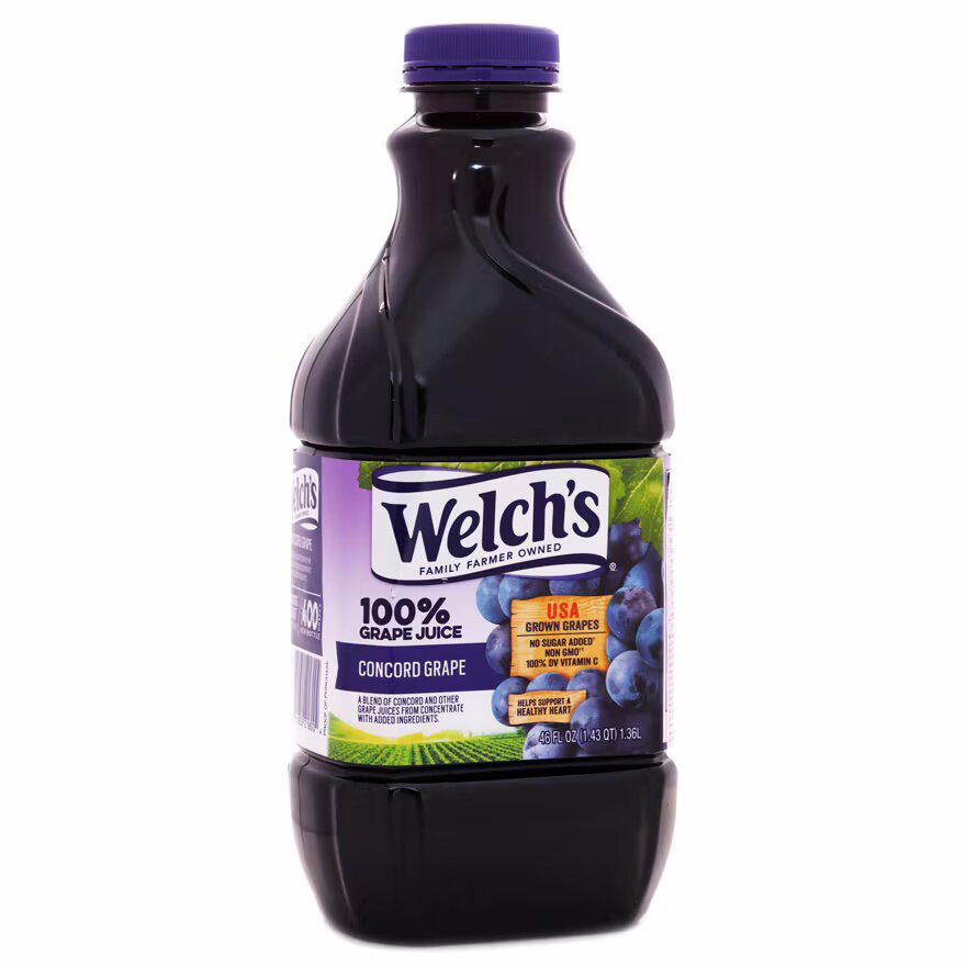 特选美国 威路氏Welch's纯提子汁瓶装绝无添加糖水果饮料香港进口
