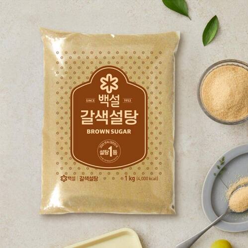 CJ-Beksul白雪韩国纯黄糖1kg装烘焙烹饪零食饼干蛋糕面包厨房调味