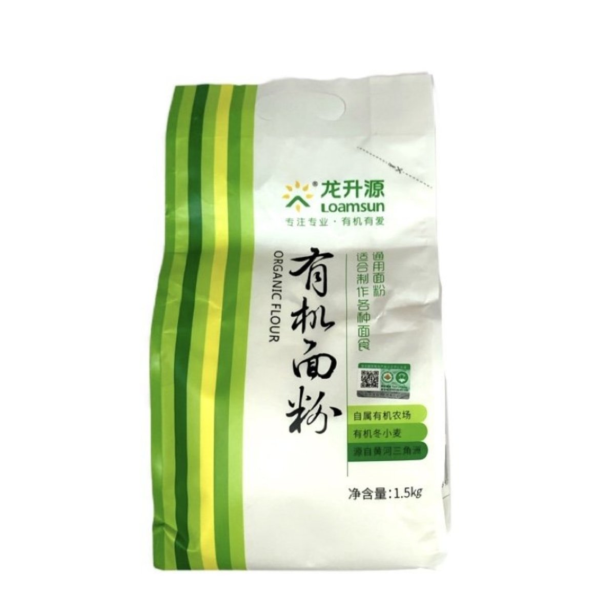 龍升源有機(jī)面粉1500克無(wú)添加家用有機(jī)粉大包裝有機(jī)大包裝高蛋白