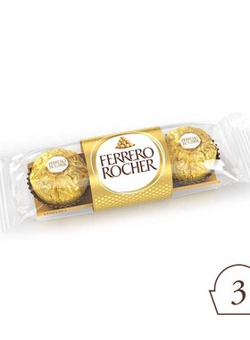 意大利进口 费列罗FERRERO ROCHER金莎朱古力3粒装37.5克送礼佳品