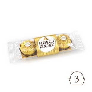 费列罗FERRERO 意大利进口 ROCHER金莎朱古力3粒装 37.5克送礼佳品