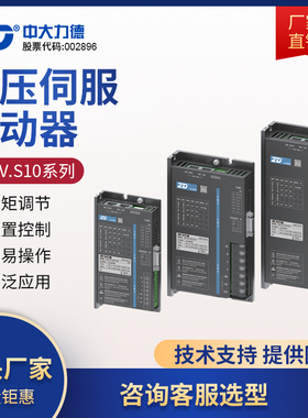ZD中大力德低压直流伺服电机马达400W控制系统驱动器S10-400L-RCB