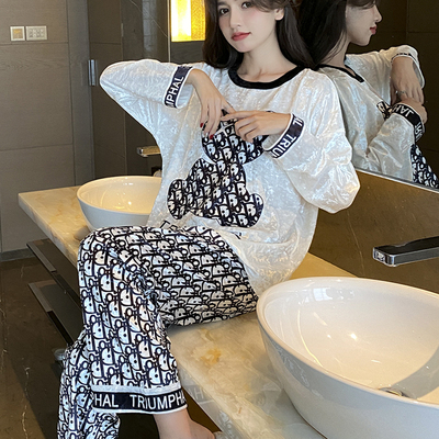 长袖2024年洋气外穿女士睡衣