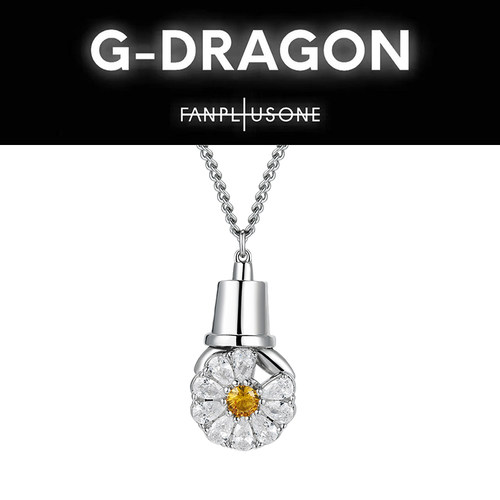 GD权志龙同款满钻雏菊向日葵项链小雏菊VIP应援周边百搭情侣饰品