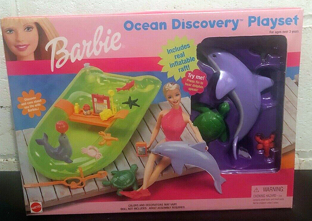 Barbie Ocean Discovery 1999 海豚 海洋动物 芭比娃娃 游艇配件