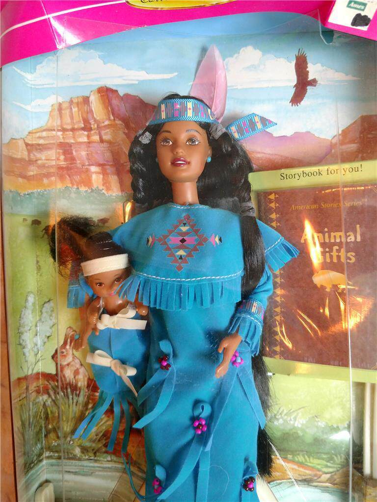 american indian barbie 1996 美国故事 印第安人 芭比娃娃