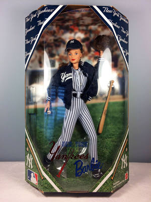 Barbie New York Yankees 1999 纽约洋基棒球队 运动芭比娃娃珍藏