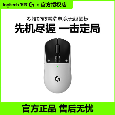 罗技GPW5雪豹无线鼠标双模电竞游戏狗屁王四代8k电脑外设右手专用