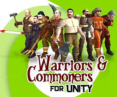 游戏角色模型Warriors And Commoners资源包 unity3d模型