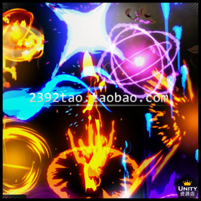 Unity3D粒子 幻想类游戏包 卡通魔术 CartoonEffect