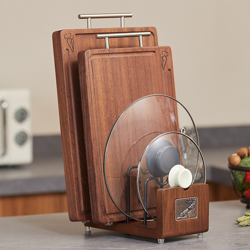 白蜡木实木厨房锅盖架锅置物架菜板家用台面坐式砧板案板架沥水架,厨房/烹饪用具,锅盖架/锅盖收纳垫,淘宝优惠券,粉丝福利购,淘宝优惠卷