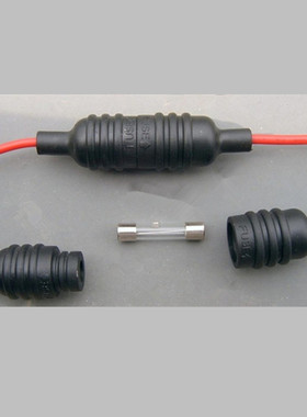 6X30防水线束保险丝盒管式防水保险座室外IP65路灯LED防水保险盒