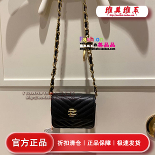 dzzit地素专柜代购新款小D链条菱格腰包单肩斜挎包3D2U101-1290