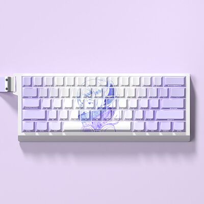 芙莉莲键帽透光侧刻PBT适配ez63迈从Ace68美加狮mad60狼蛛hero68