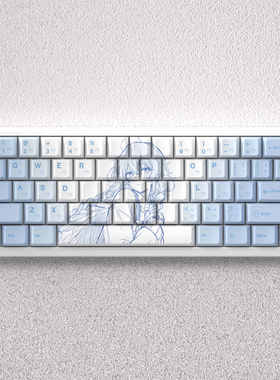 洛琪希键帽透光动漫PBT原厂适配wooting前行者x87pro美加狮fire68