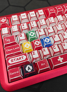 超级马里奥红白机键帽漫画风适配EZ63迈从Ace68前行者X87狼蛛F98