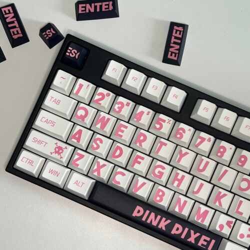 粉色大字键帽个性PBT适配made68迈从Ace60前行者X87艾石头ND63EZ