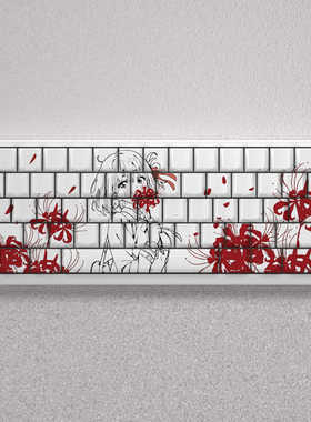 锦木千束键帽侧刻透光适配迈从Ace60美加狮mad68前行者X87 WAVE75