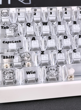 EVA明日香雾透键帽适配EV63迈从Ace68前行者X87魔导士made68ATK68