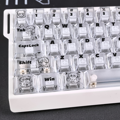 EVA明日香雾透键帽适配EV63迈从Ace68前行者X87魔导士made68ATK68