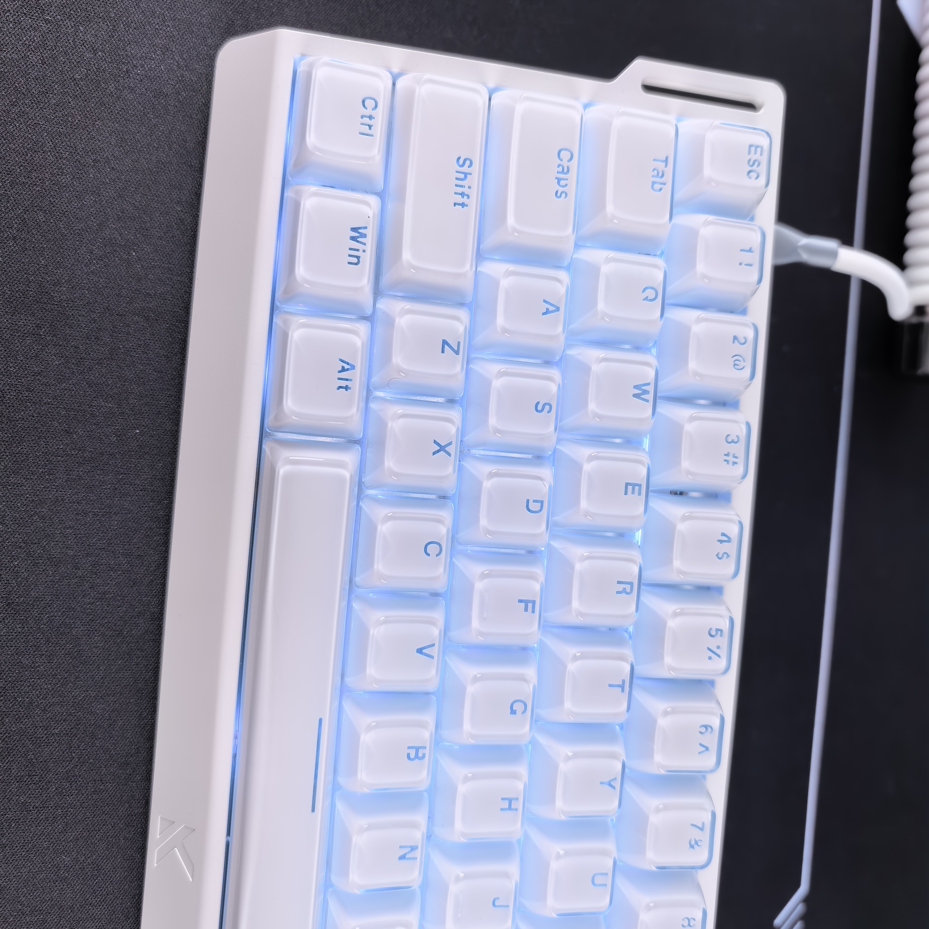 XVX果冻水晶键帽正刻透光适配迈从Ace68Air夜魔EV63前行者X87 ATK