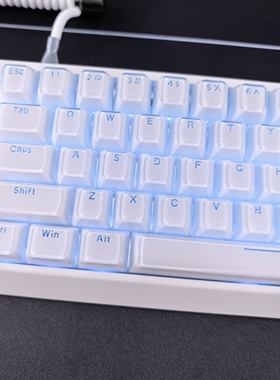 XVX果冻水晶键帽正刻透光适配迈从Ace68Air夜魔EV63前行者X87 ATK