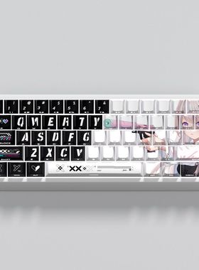 印花集键帽侧刻透光适配迈从Ace68美加狮MAD60小蜜蜂REAL67魔导士