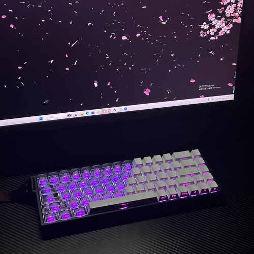 透明侧刻双拼键帽透光原厂高适配迈从小蜜蜂前行者狼蛛美加狮ROG