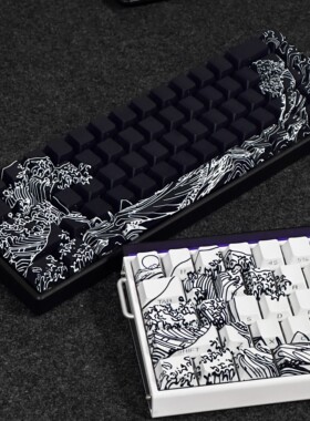 浮世绘键帽侧刻透光适配磁轴EZ63迈从Ace68美加狮MAD60前行者X87