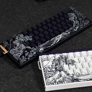 浮世绘键帽侧刻透光适配磁轴EZ63迈从Ace68美加狮MAD60前行者X87