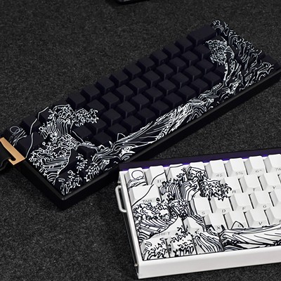 浮世绘键帽侧刻透光适配磁轴EZ63迈从Ace68美加狮MAD60前行者X87