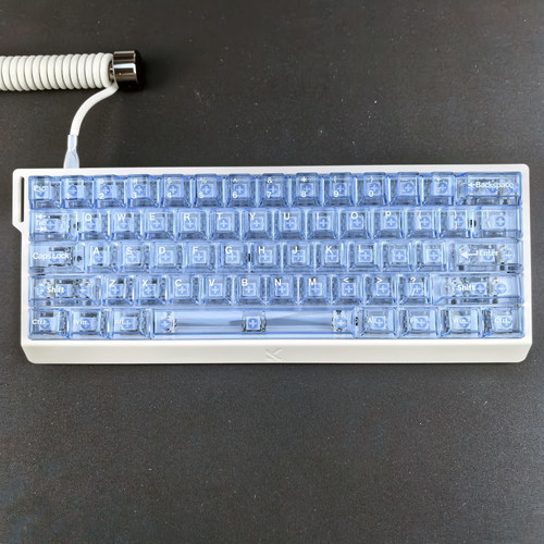 冰川蓝透明键帽适配made68迈从Ace68魔导士EV63前行者X87 ATKRS6