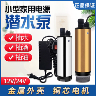 食品级抽酒专用泵220V家用电动抽酒泵不锈钢潜水抽油泵小型抽水泵