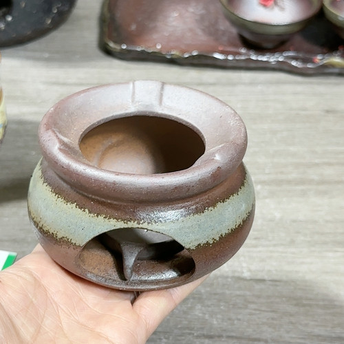 原矿老岩泥柴烧蜡烛炉