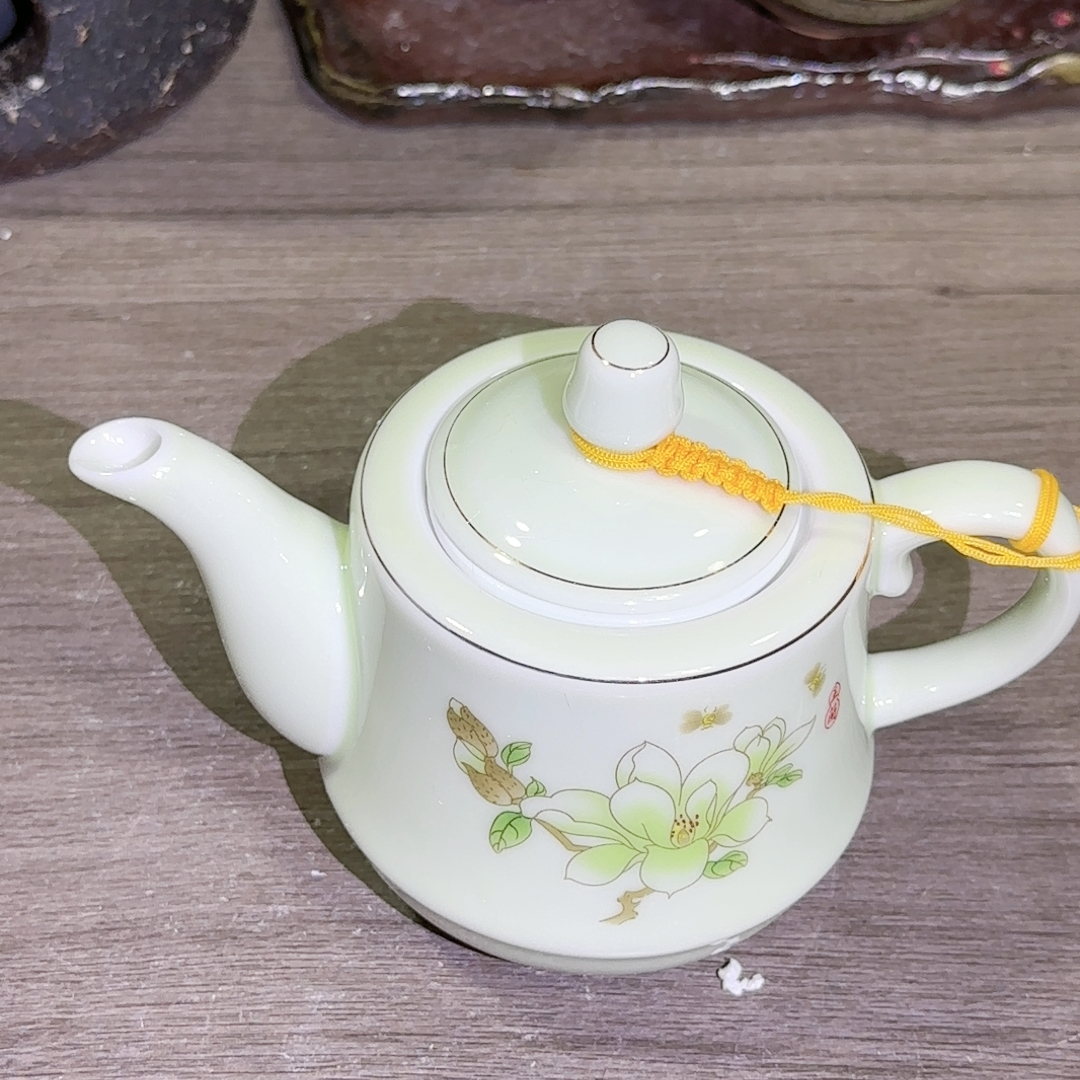 48.3  羊脂玉大泡茶壶450毫升带过滤内胆