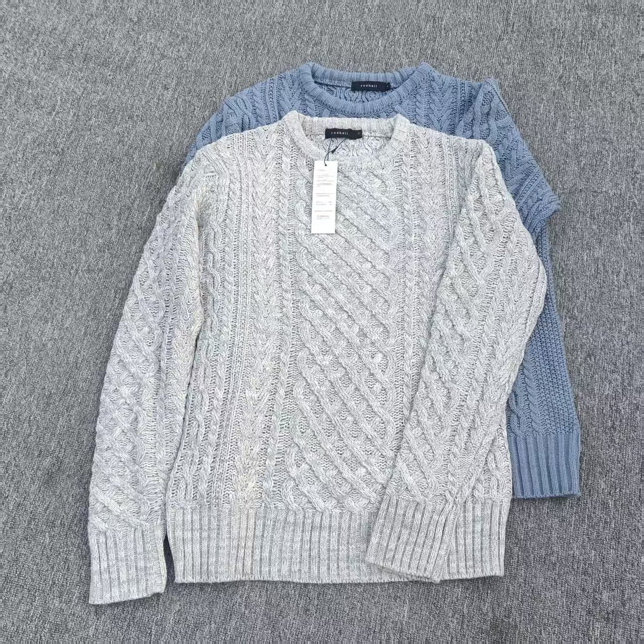 日单纯原原单套头麻花男款针织毛衣长袖纯色显瘦