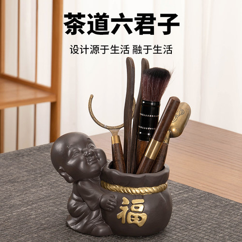 ronkin茶道六君子套装茶筒组合