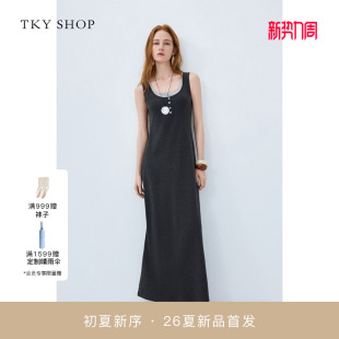 连衣裙2026夏款 SHOP假两件无袖 TKY 背心裙10J1CJ01E102 商场同款