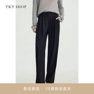 SHOP高腰直筒阔腿裤 TKY 商场同款 10J1PA06C052 西装 裤 2026春新款