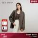 SHOP一粒扣长袖 西装 女春季 TKY 新款 短外套宽松通勤气质西服时髦