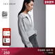 休闲长袖 TKY SHOP灰色半开襟卫衣外套女韩系宽松套头衫 上衣ins潮