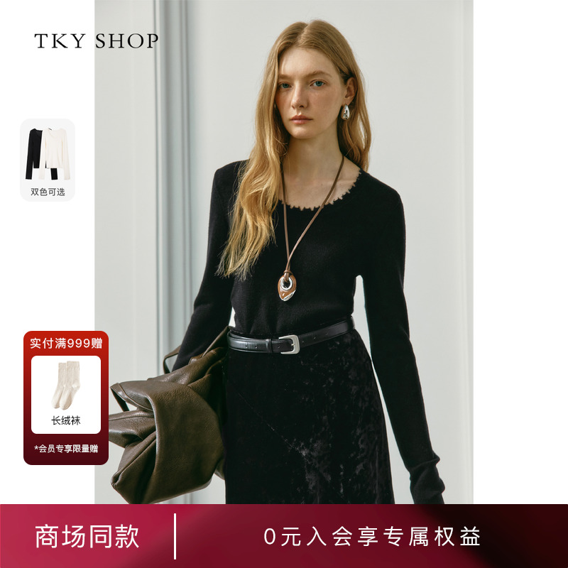 TKYSHOP羊毛长袖针织衫