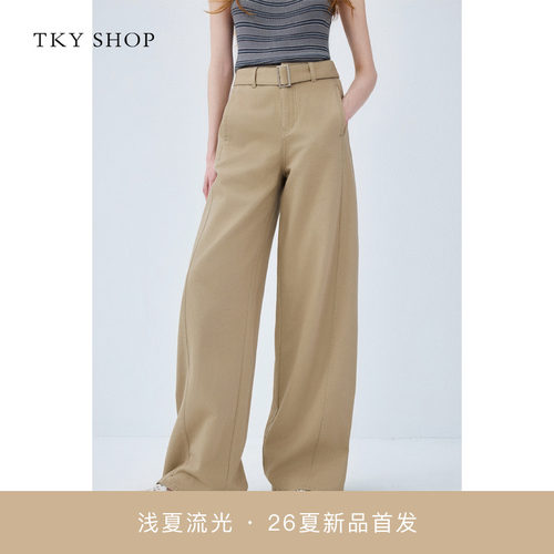 TKYSHOP直筒牛仔长裤